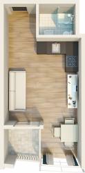 דירה 1-комн 34.6 m² - מזגוורטה, Chakvi