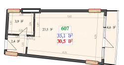 דירה 1-комн 35.1 m² - לך ומריה קצ'ינסקי, Batumi