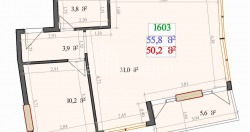אובייקט תחת בנייה 2-комн 55.8 m² - לך ומריה קצ'ינסקי, Batumi