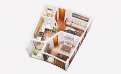 דירה 1-комн 43.2 m² - סמטת הגיבורים, Batumi