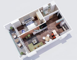 דירה 2-комн 60 m² - לאדו גודיאשווילי, Batumi