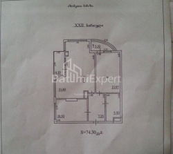 דירה 3-комн 74 m² - טבל-אבוזרידזה, Batumi
