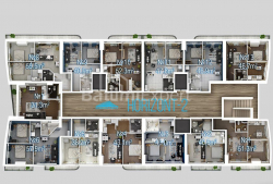 דירה 2-комн 40 m² - שריף חימשיאשווילי, Batumi