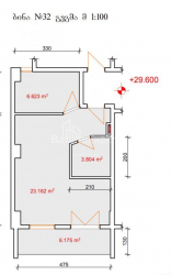 דירה 1-комн 41 m² - אלכסנדרה גריבודובה, Batumi