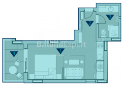 אובייקט תחת בנייה 1-комн 35 m² - רוסתוולי, Chakvi