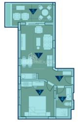 אובייקט תחת בנייה 2-комн 50.3 m² - רוסתוולי, Chakvi