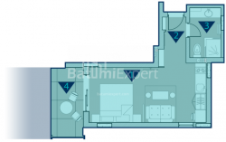 אובייקט תחת בנייה 1-комн 37.2 m² - רוסתוולי, Chakvi