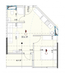 אובייקט תחת בנייה 2-комн 38.5 m² - גריגולה לורטקיפנידזה, Batumi
