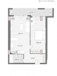 דירה 2-комн 70.5 m² - וכטנג גורגסלי, Batumi