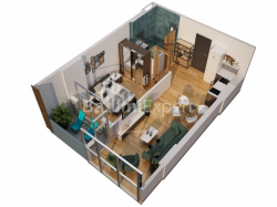 דירה 2-комн 47 m² - Zhiuli Shartava, Batumi